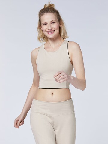 Detto Fatto Sports Top ' Yoga by Caro Cult ' in Beige: front