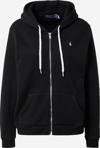 Polo Ralph Lauren Sweat jacket in Black: front