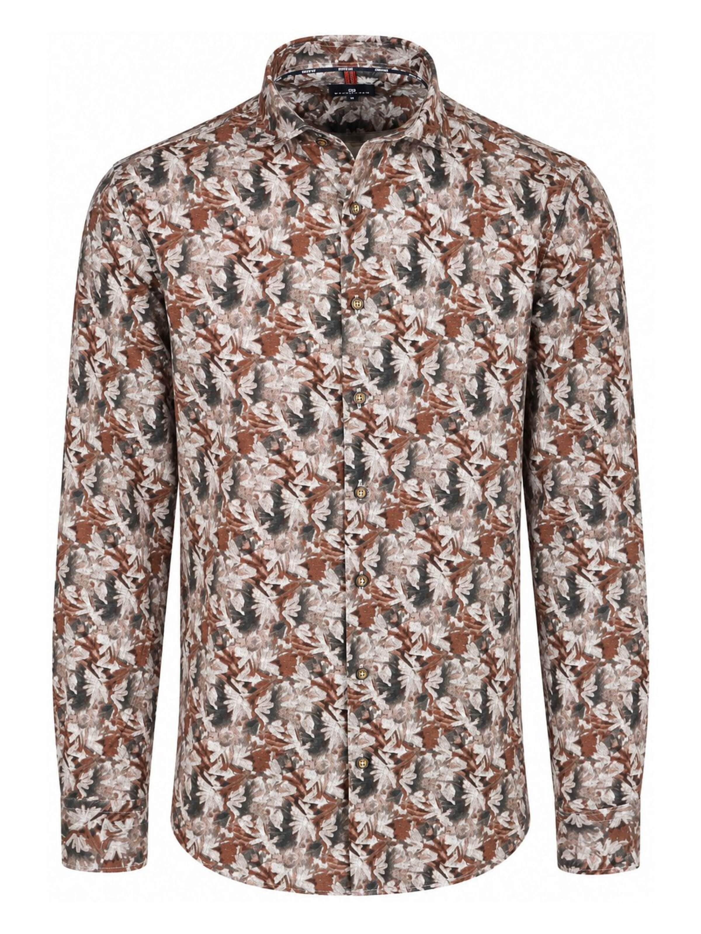 State of Art Regular fit Button Up Shirt in Brown: front