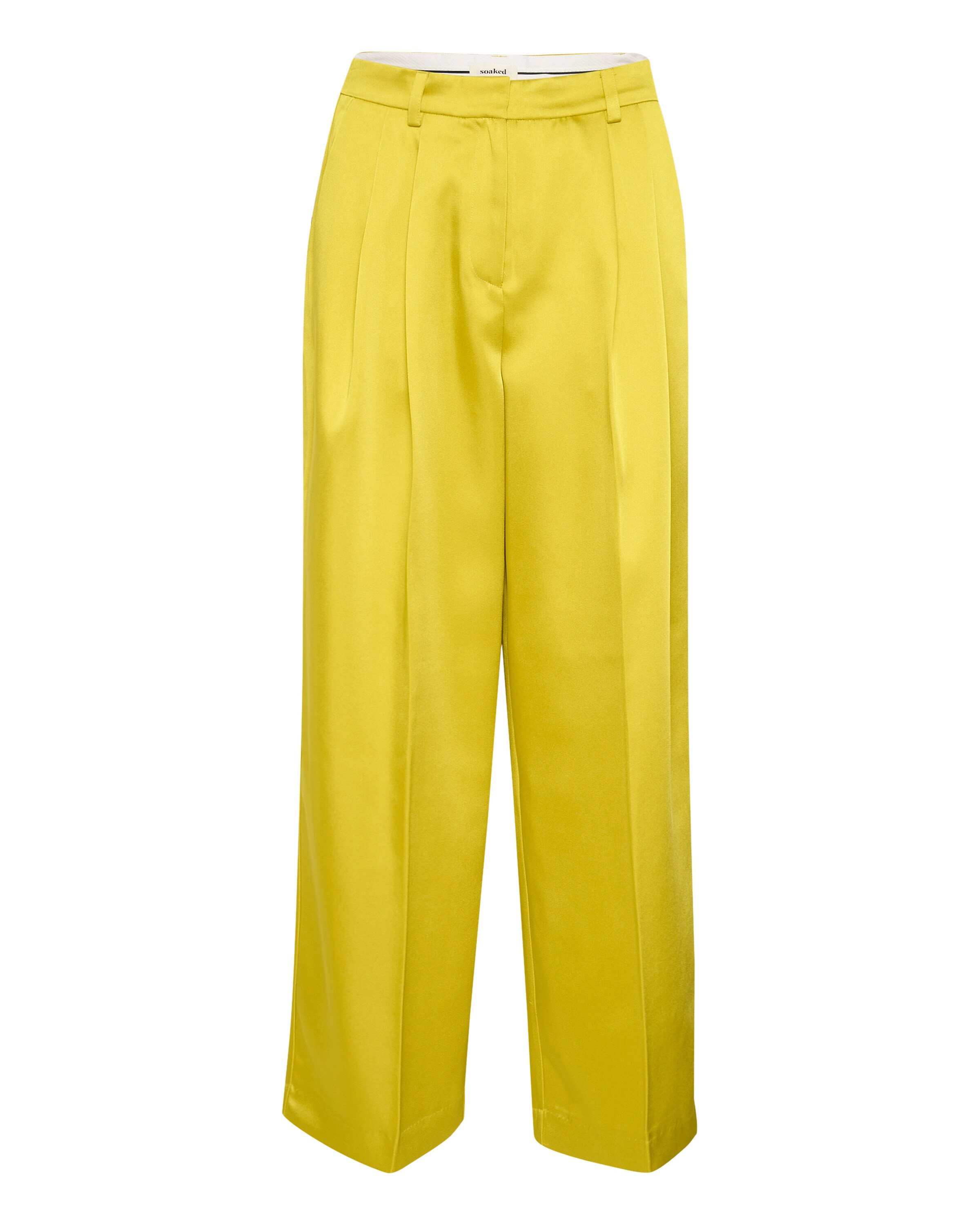SOAKED IN LUXURY Pants in Yellow: front