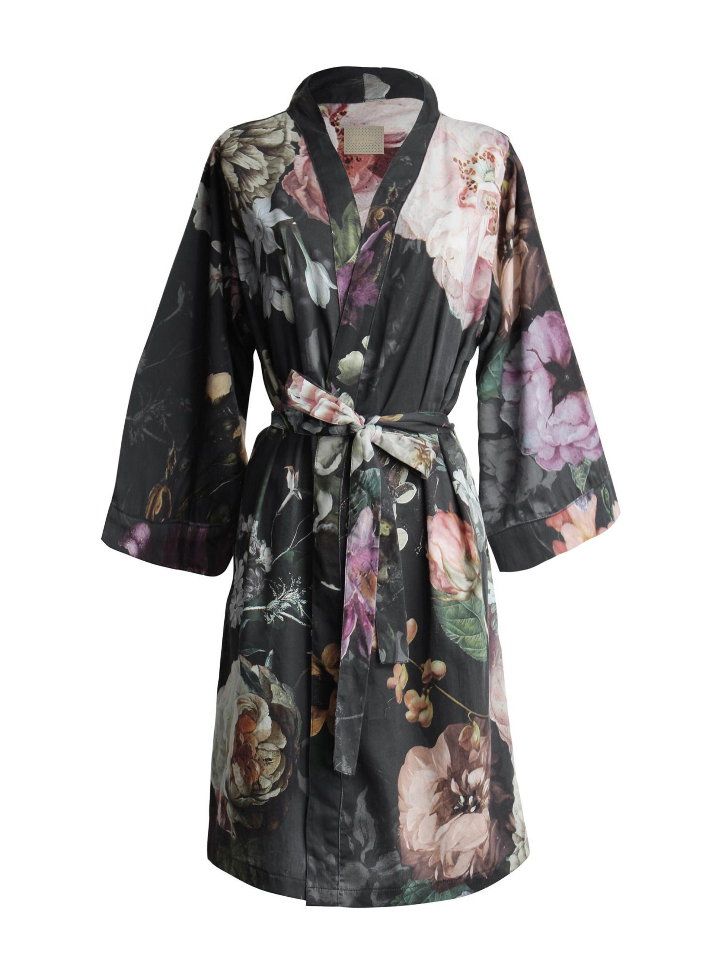 ESSENZA Kimono in Black: front