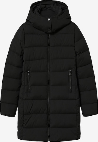 Manteau d’hiver 'BEGO' MANGO en noir : devant