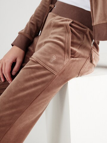 Juicy Couture Regular Pants 'Del Ray' in Brown