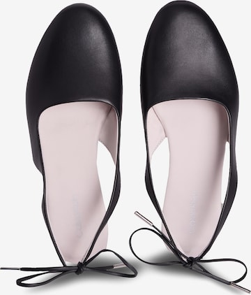 Calvin Klein Ballet Flats with Strap in Black ABOUT YOU