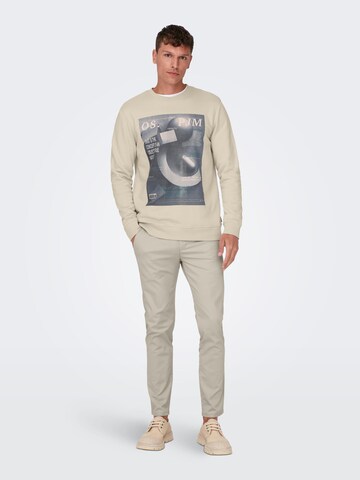 Only & Sons Regular Chino Pants 'Mark' in Grey