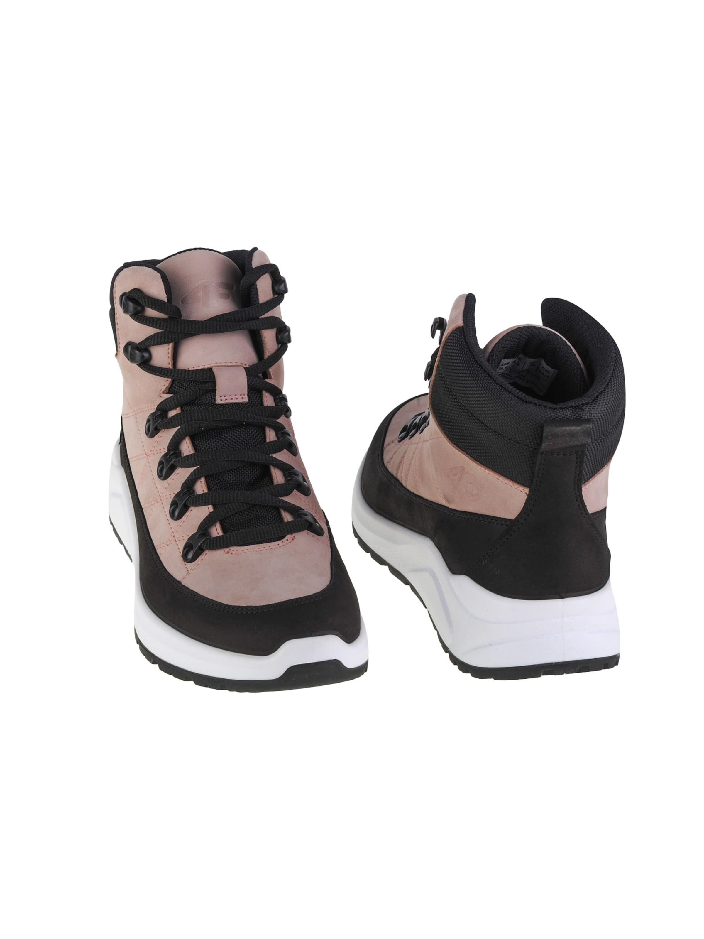 4F Lace-up boot '4F Women's City Trek' in Pink