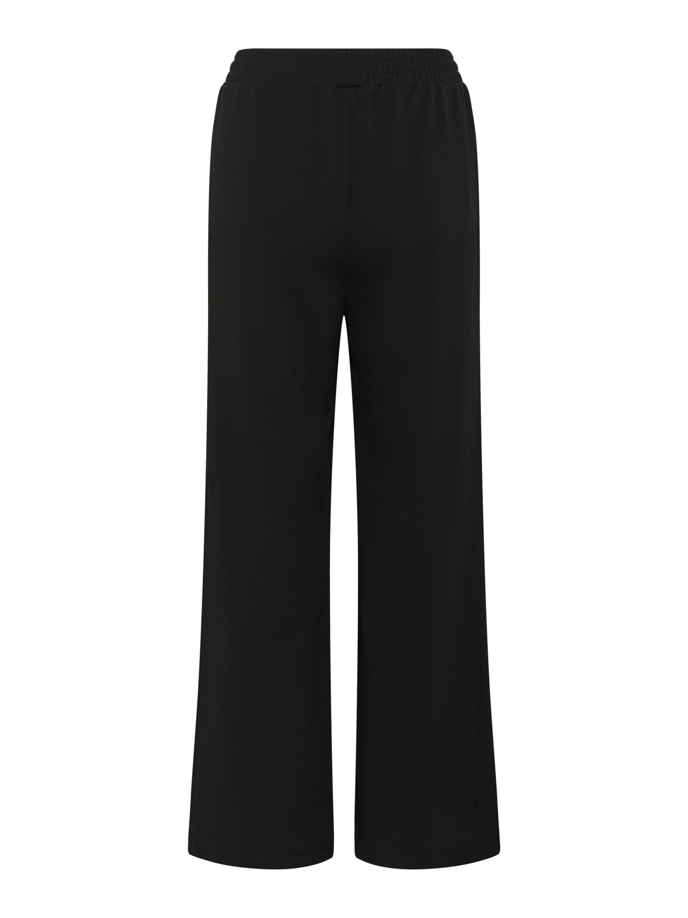 Kaffe - Perna larga Calças com pregas 'KAPhoebe' em preto