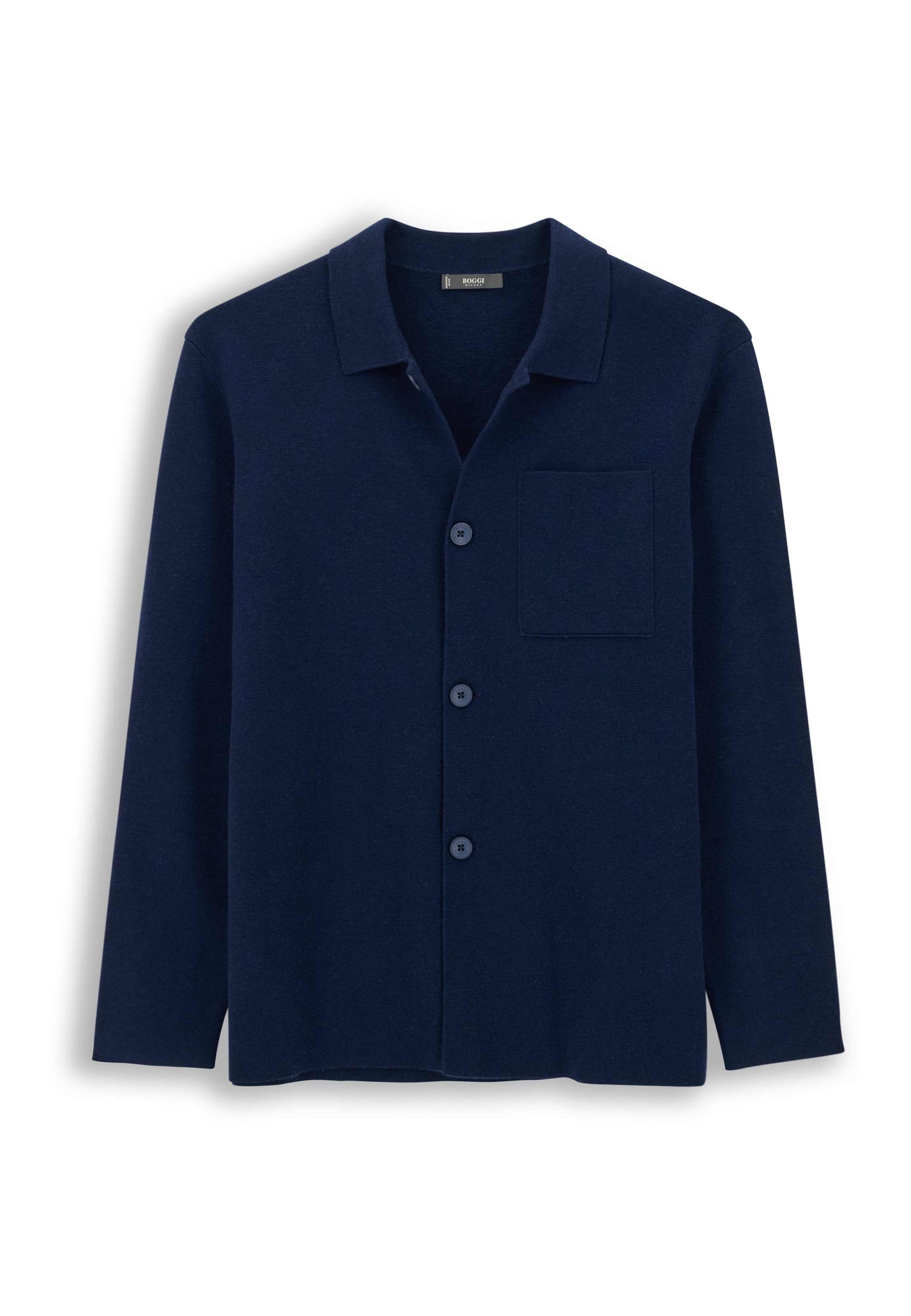 Boggi Milano Knit cardigan 'Milano' in Blue: front