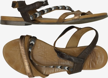 Tamaris Sandalen 42 in Braun: Vorderseite