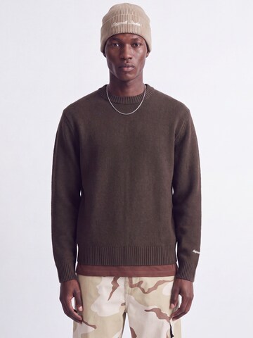 JACK & JONES Sweater 'JORNORREBRO' in Brown: front