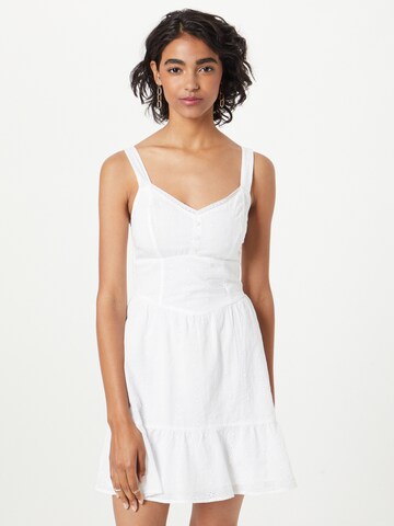 Robe HOLLISTER en blanc : devant