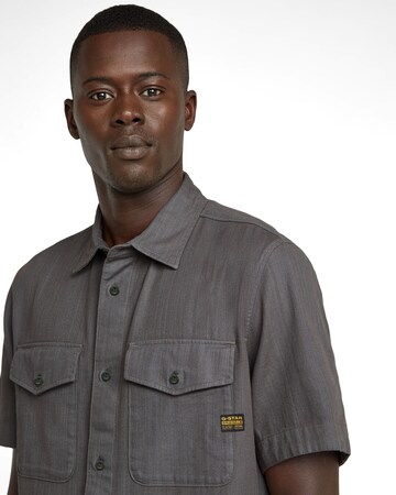 G-STAR Slim fit Overhemd 'Marine' in Grijs