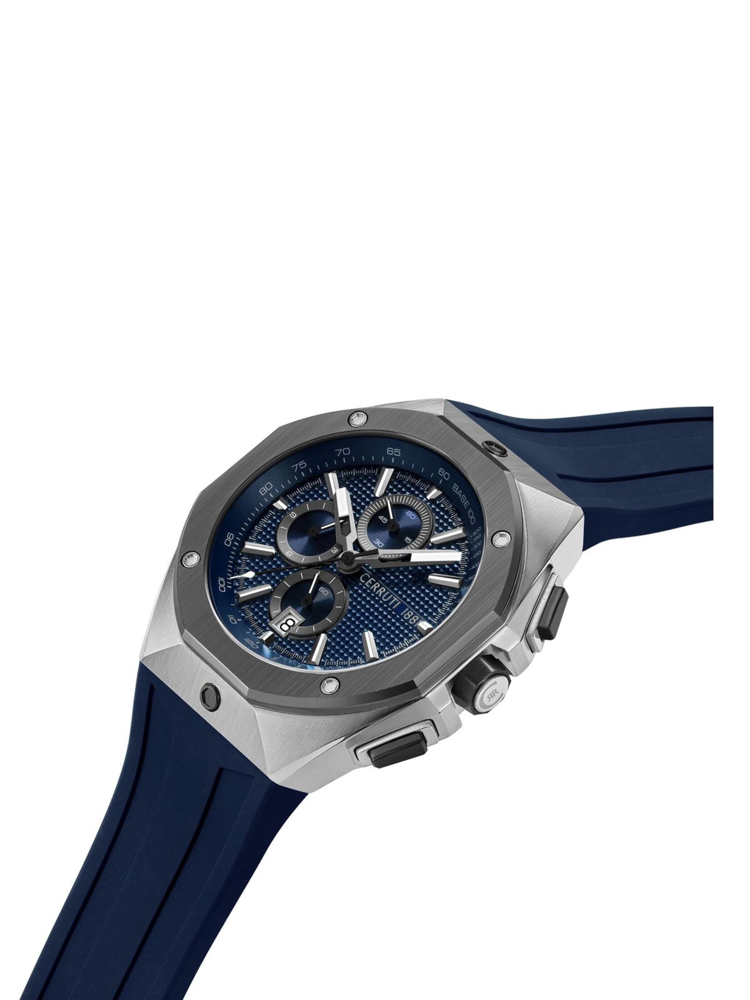 CERRUTI 1881 Analoog horloge 'Chronograph AREZZO' in Blauw