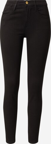 FRAME Skinny Jeans in Black: front