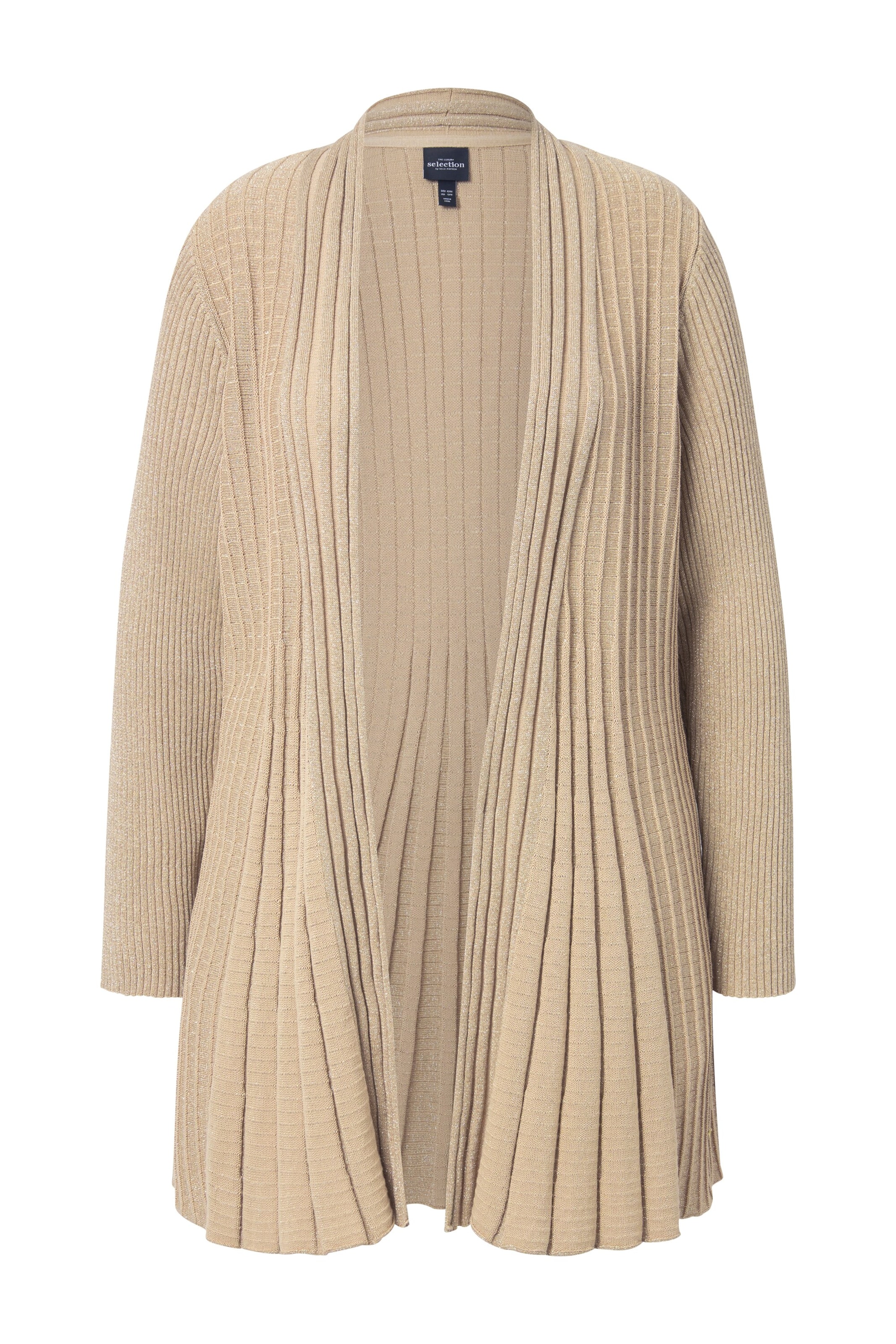 Ulla Popken Neuletakki värissä beige: etupuoli