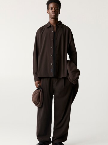 Pull&Bear Comfort fit Overhemd in Bruin