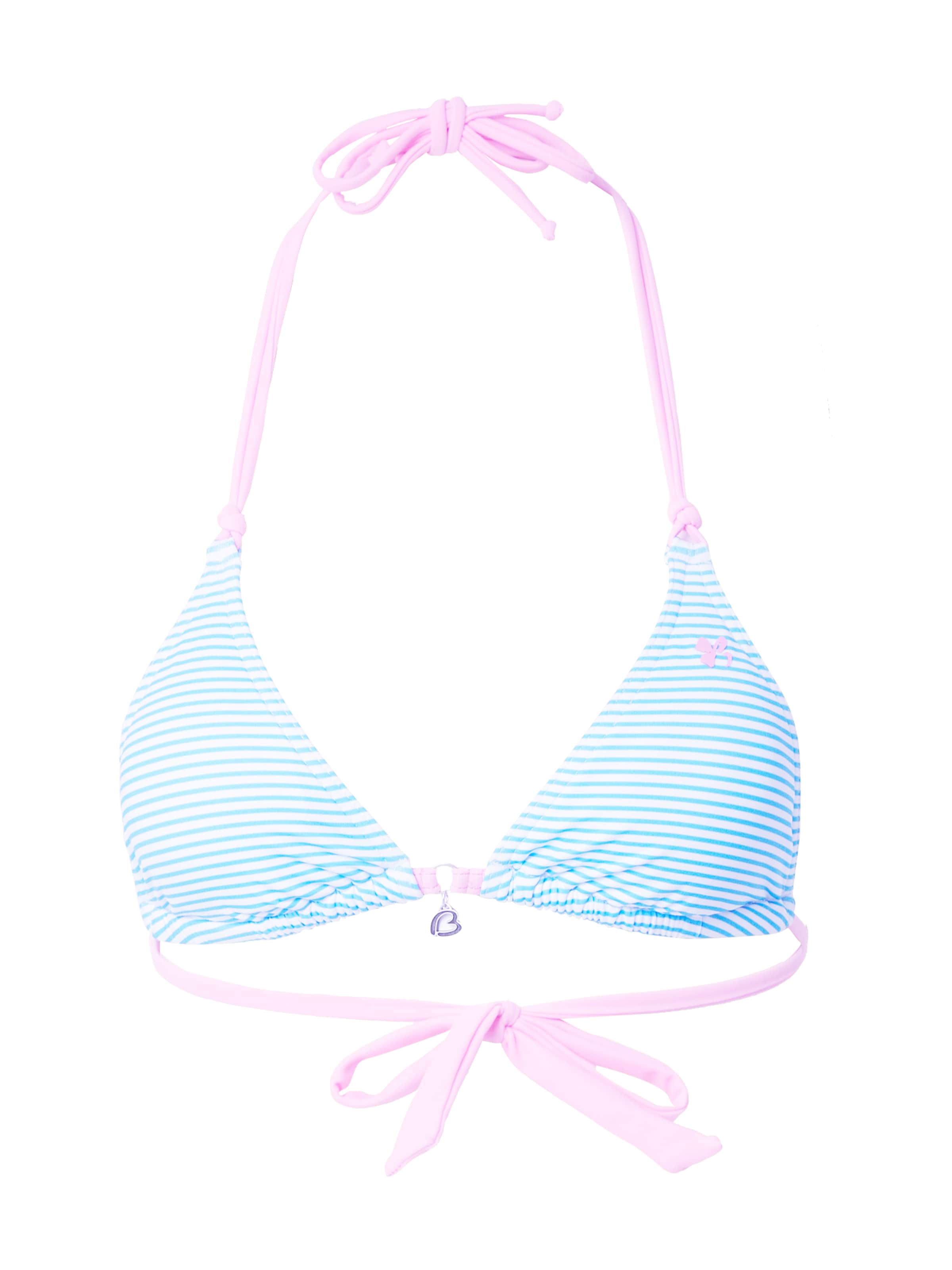 Banana Moon Triangle Bikini Top in Blue: front