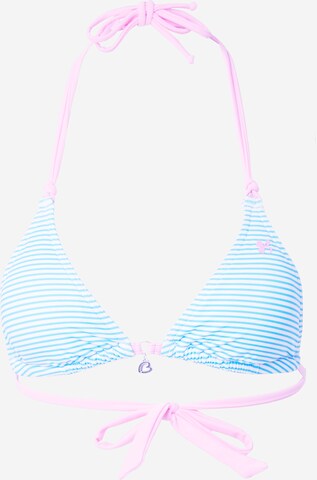 Triangle Hauts de bikini Banana Moon en bleu : devant