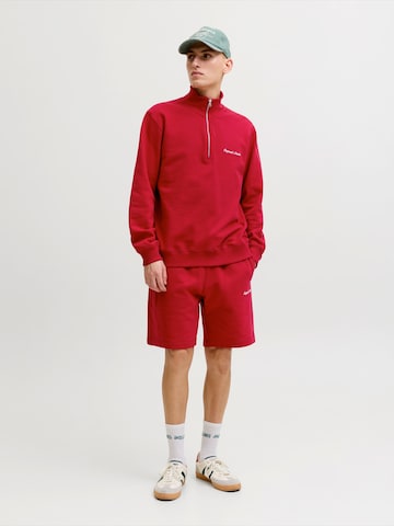 JACK & JONES Regularen Hlače 'JPSTKARL NORREBRO' | rdeča barva