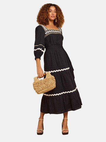 love & roses Obleka | črna barva: sprednja stran