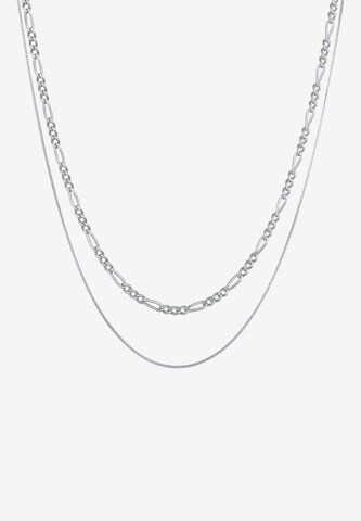 KUZZOI Halskette 'Layer' in Silber