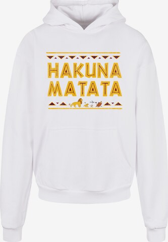 F4NT4STIC Sweatshirt 'König der Löwen Hakuna Matata' in Weiß: predná strana