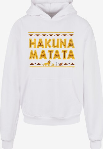 Sweat-shirt 'König der Löwen Hakuna Matata' F4NT4STIC en blanc : devant