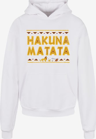 F4NT4STIC Sweatshirt 'König der Löwen Hakuna Matata' in Weiß: predná strana