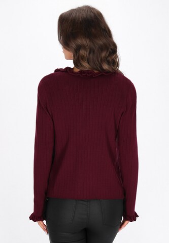 Cardigan faina en rouge