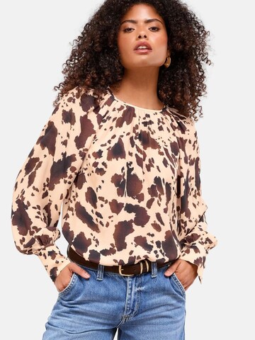 Lipsy - Blusa en marrón: frente