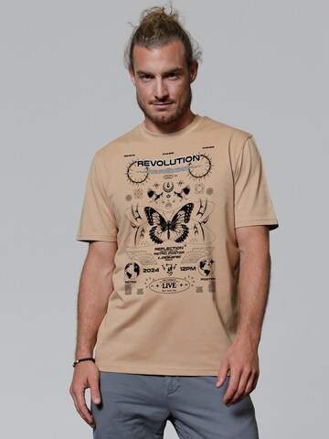 Watapparel Shirt 'Revolution' in Beige: front