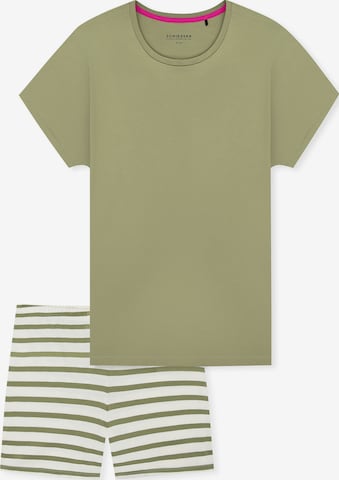 Pyjama ' Casual Essentials ' SCHIESSER en vert : devant
