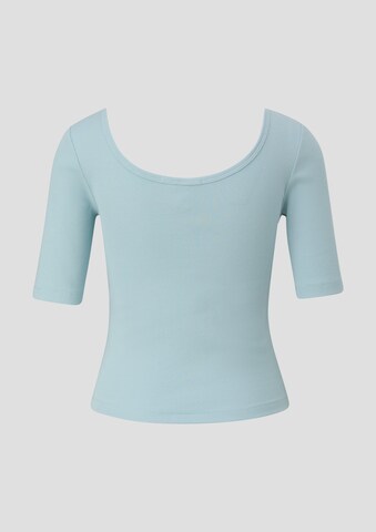 QS - Camiseta en azul: atrás