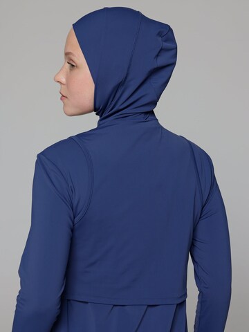 SIYA Swimwear T-Shirt Badeanzug 'Hijab' in Blau