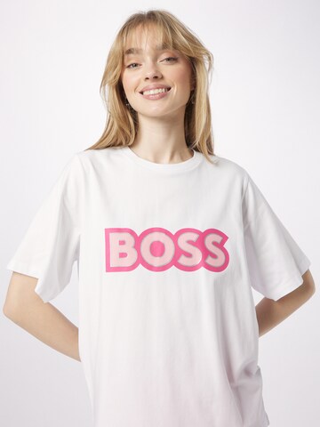 T-shirt 'Ekrisp' BOSS Black en blanc