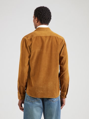 Vintage Industries Klasický střih Košile 'Brix' – hnědá