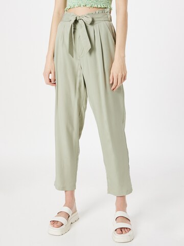 VERO MODA - Loosefit Pantalón plisado 'LILIANAEVANY' en verde: frente