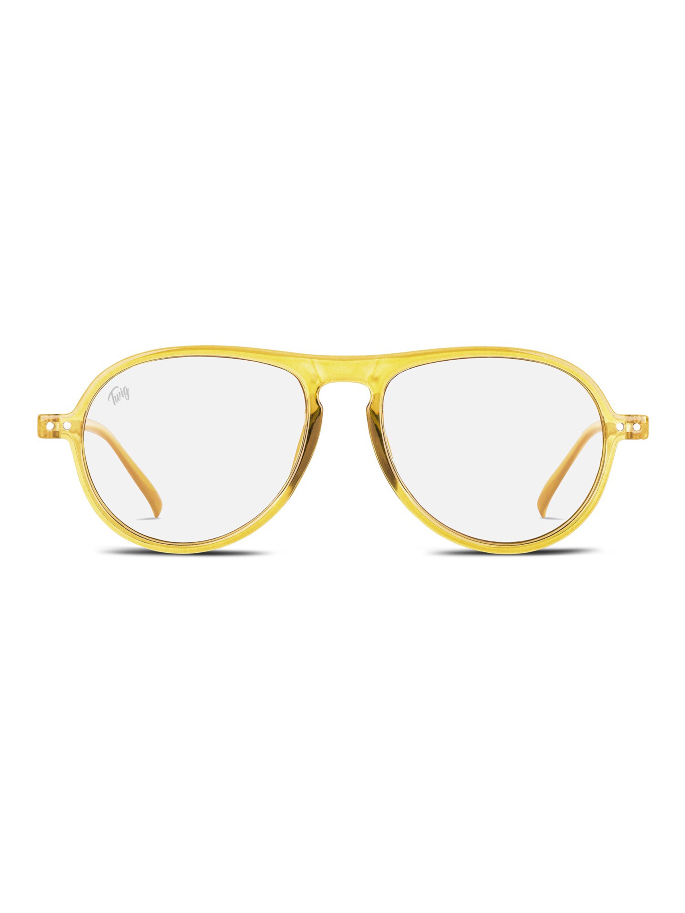 TWIG Concept Milano Glasses 'Thiele BlueLight' in Yellow: front