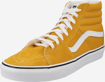 Sneaker alta di VANS in giallo: frontale