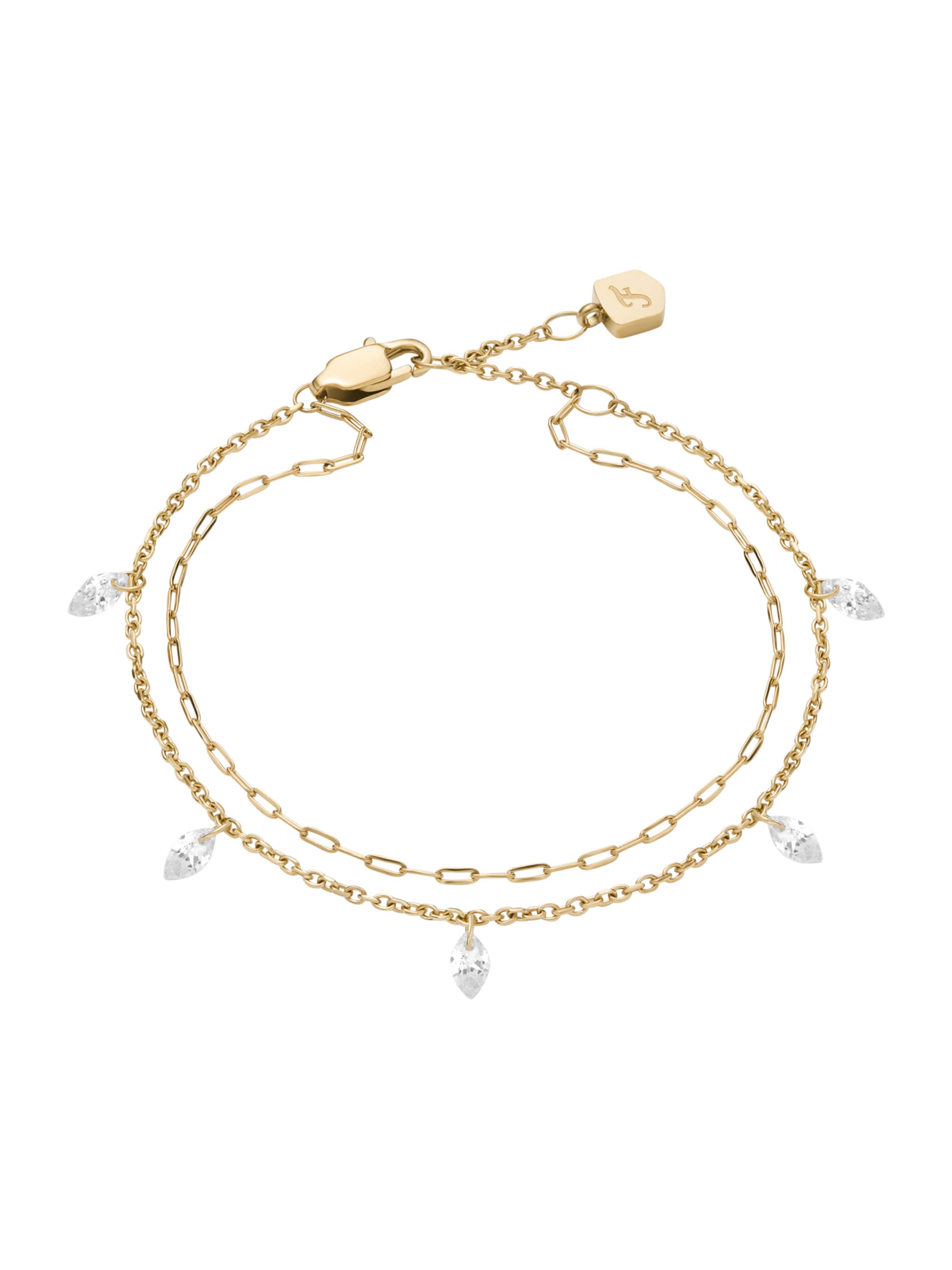 FOSSIL Armbånd 'Ellis' i guld: forside