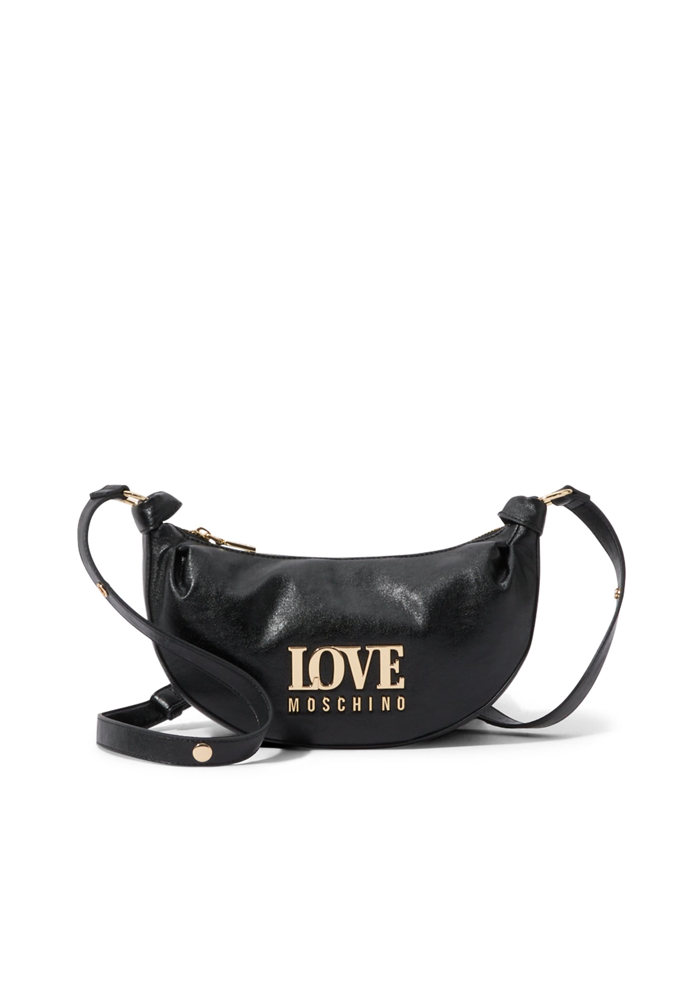 Love Moschino Crossbody Bag in Black: front