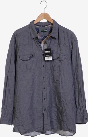 Charles Vögele Button Up Shirt in XXXL in Blue: front