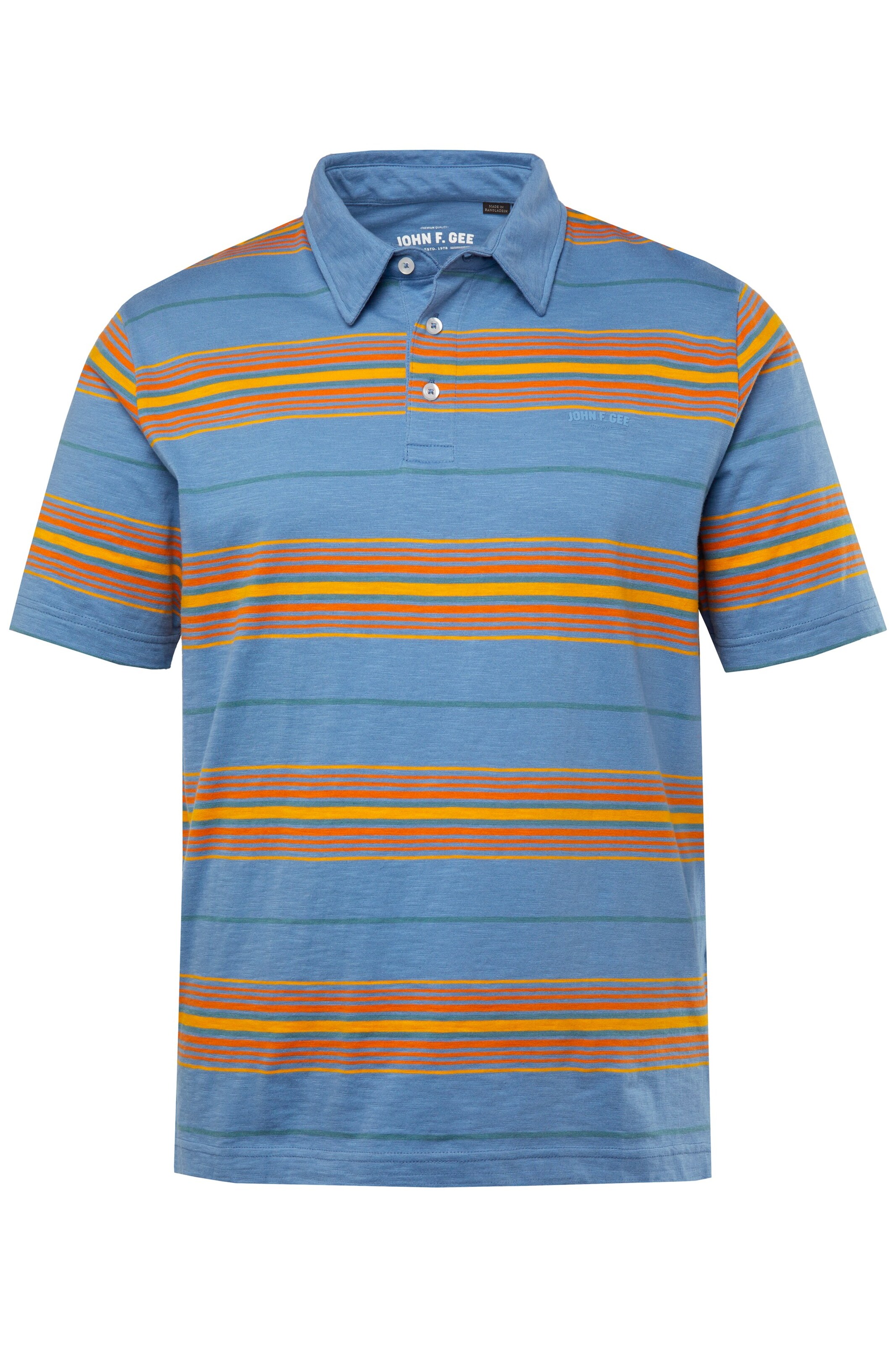 John F. Gee Shirt in Blauw: voorkant