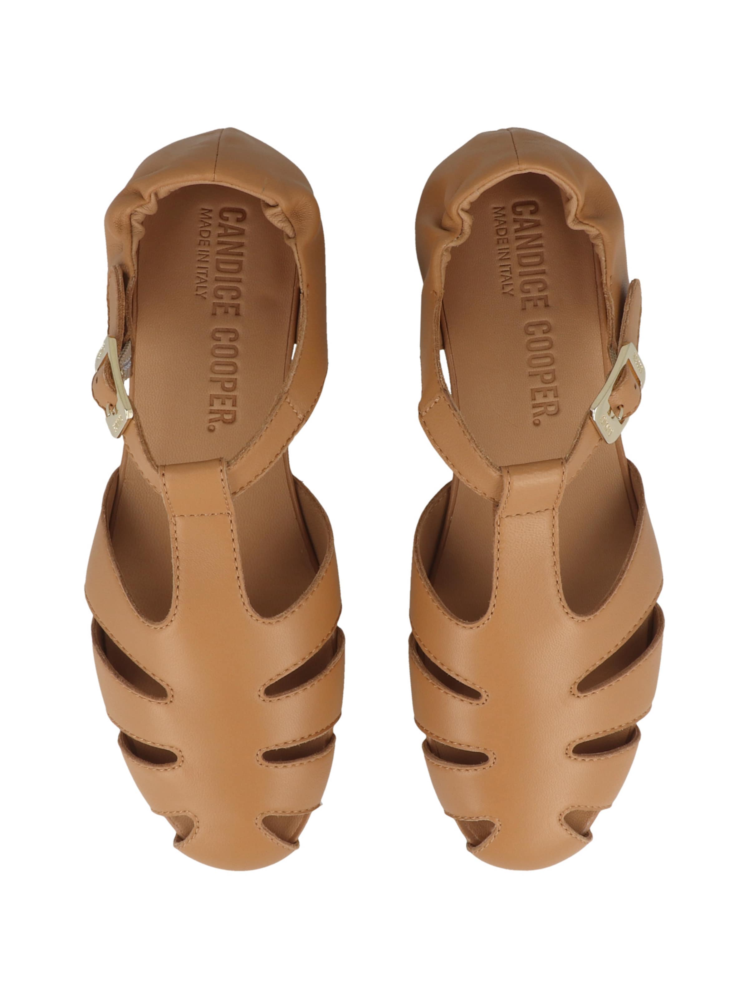 Sandales à lanières 'Danty T-Bar' Candice Cooper en marron