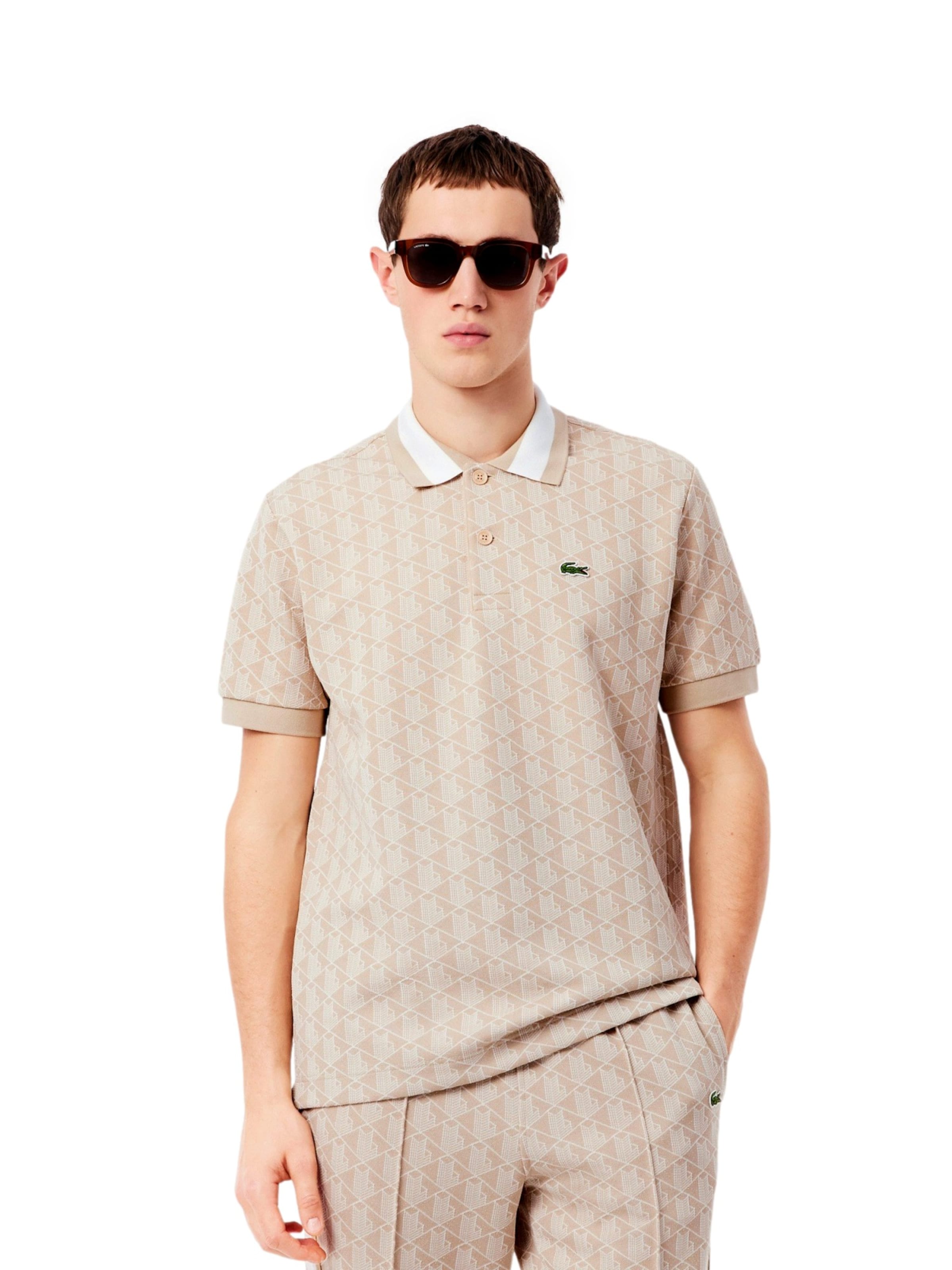 LACOSTE Shirt in Beige: front