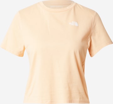 THE NORTH FACE Funkcionalna majica | oranžna barva: sprednja stran