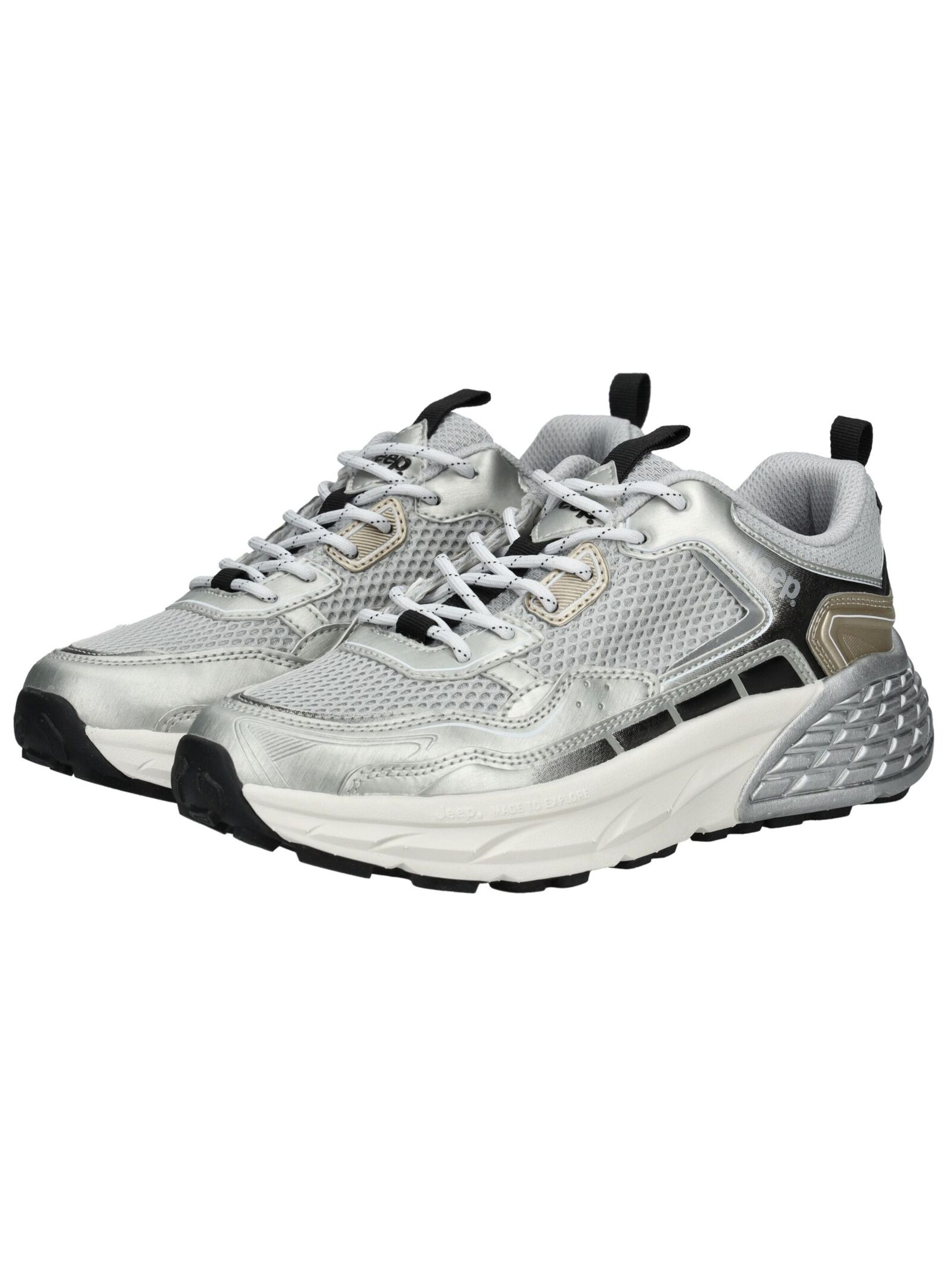 Sneaker bassa di Jeep in argento