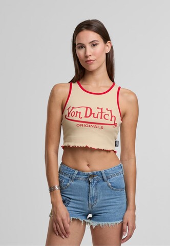 Von Dutch Originals Top 'Ashley' in Beige: Vorderseite