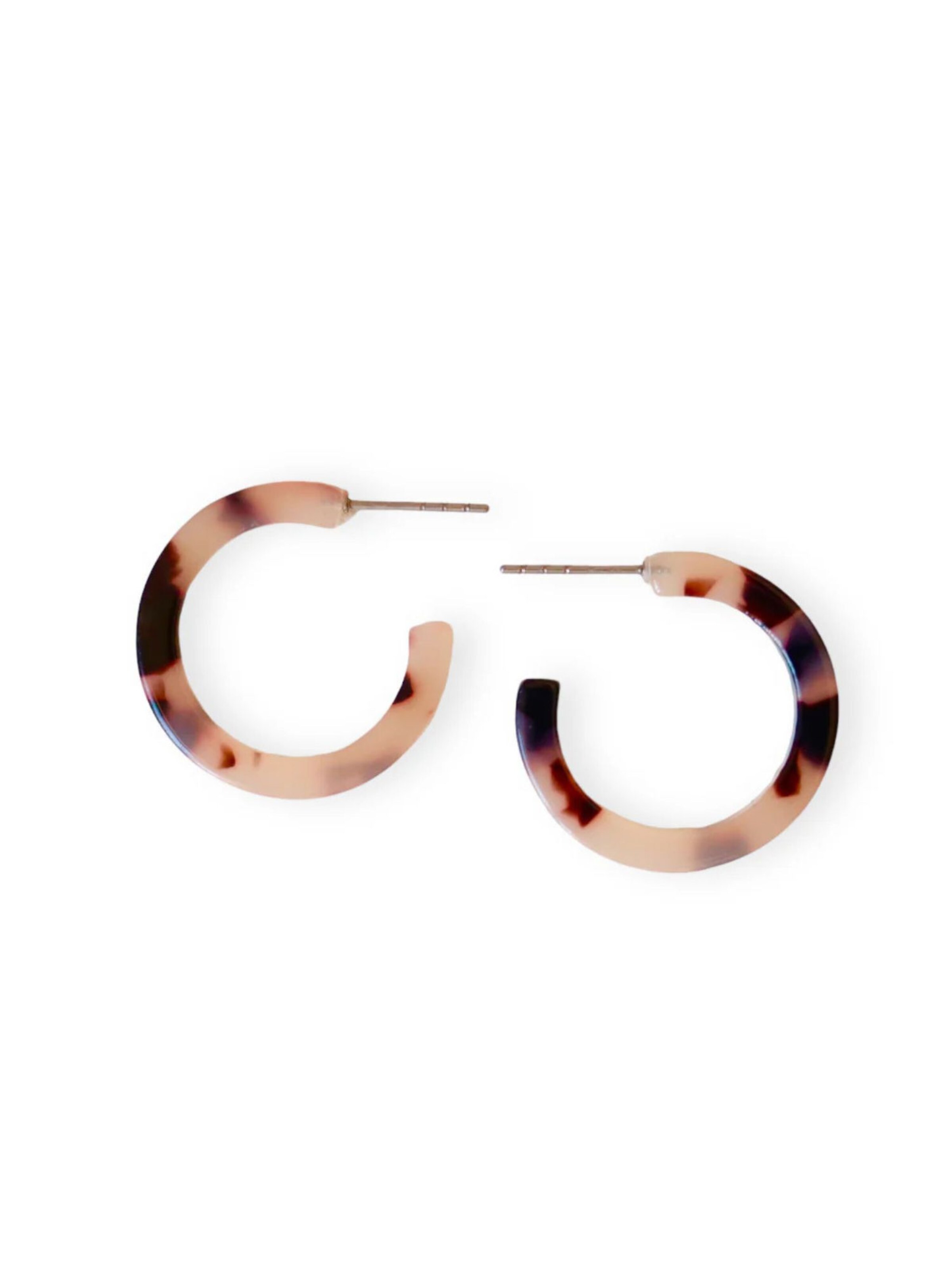 Fräulein Wunder Ohrringe 'Acetat Anni'‌‌‌‌‌‌‌‌‌ in Beige: Vorderseite