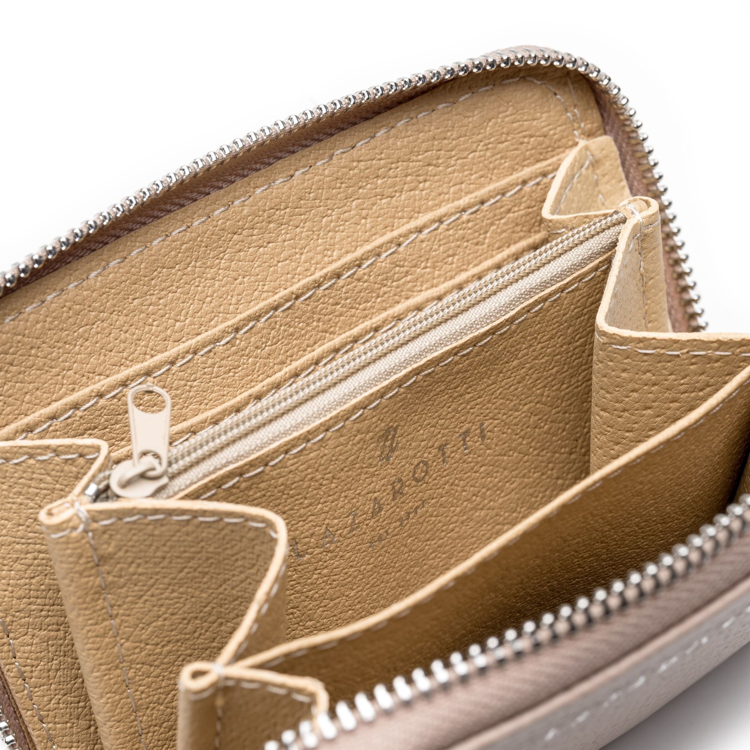 Lazarotti Wallet 'Milano' in Beige